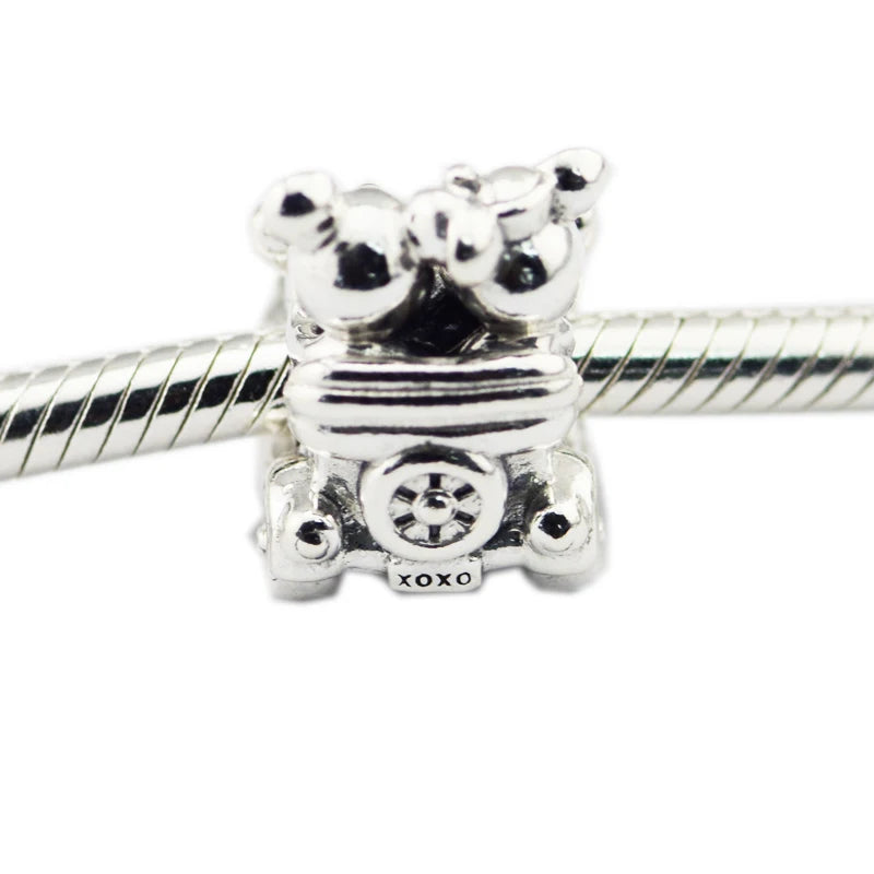 Vintage Car Beads 925 Silver Charms Waist Beads Components