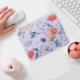 Desk Flower Mousepad Laptop Rubber Mat Non Skid Gaming Computer Decorative