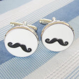 Moustache Cufflink Cuff Link 1 Pair Retail Promotion