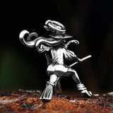 Witch On Broomstick Halloween Charm Pendant - Magician Pendants