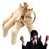 Gomez Addams Wednesday Necklace Keychain Pendant Choker Keychain