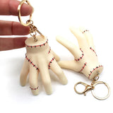 Gomez Addams Wednesday Necklace Keychain Pendant Choker Keychain