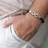 Mprainbow Men's Infinity Charm Bracelets, Love Promise Gift