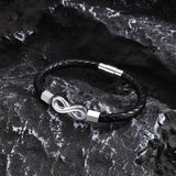 Mprainbow Men's Infinity Charm Bracelets, Love Promise Gift