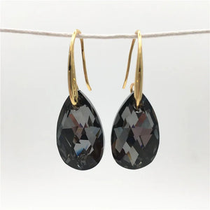 Angel Teardrop Hook Earrings Crystals From Austria Bijoux Jewelry For Women