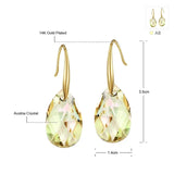 Angel Teardrop Hook Earrings Crystals From Austria Bijoux Jewelry For Women