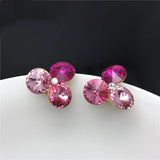 Clip On Earrings Gift Crystals From Austria