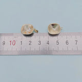 12mm Evil Eye Crystal Pendant Settings for DIY Earrings