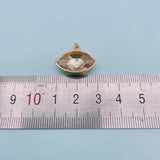 12mm Evil Eye Crystal Pendant Settings for DIY Earrings