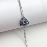 Rhinestone Chains Bracelet Triangle Stone Crystal Women Party