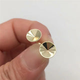 Rivoli Stud Earrings 925 Copper Settings 8-14mm