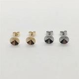 Rivoli Stud Earrings 925 Copper Settings 8-14mm