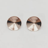 Rivoli Stud Earrings 925 Copper Settings 8-14mm