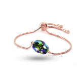 Spring 5728 Scarab Bead Bracelet Adjustable Crystals