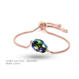 Spring 5728 Scarab Bead Bracelet Adjustable Crystals