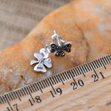 Thai Style 925 Silver Mark Clover Earrings