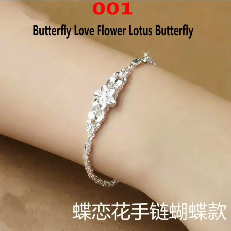 Butterfly Love Flower Bracelet for Women