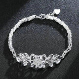 Butterfly Love Flower Bracelet for Women