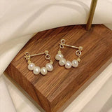 Temperament Pearl Earrings, 925 Silver Needle, Personality Wedding