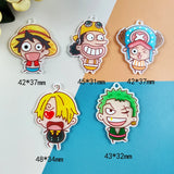 10PCS Anime Glitter Charms DIY Keychain Earring Jewelry Making