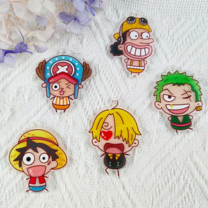 10PCS Anime Glitter Charms DIY Keychain Earring Jewelry Making