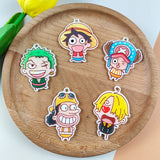 10PCS Anime Glitter Charms DIY Keychain Earring Jewelry Making