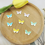 10pcs Colorful Butterfly Charms Pendant Enamel Metal Small DIY Jewelry Making