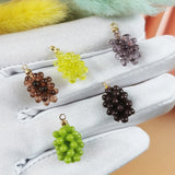 10pcs 3D Grapes Charms Jewelry Making Bunch Of Grapes Pendants DIY