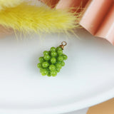 10pcs 3D Grapes Charms Jewelry Making Bunch Of Grapes Pendants DIY