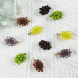 10pcs 3D Grapes Charms Jewelry Making Bunch Of Grapes Pendants DIY