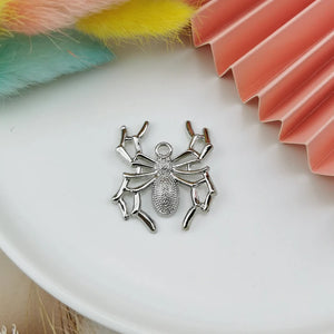 10pcs Spiders Enamel Charms Halloween Pendants for DIY Jewelry
