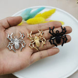 10pcs Spiders Enamel Charms Halloween Pendants for DIY Jewelry