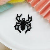 10pcs Spiders Enamel Charms Halloween Pendants for DIY Jewelry