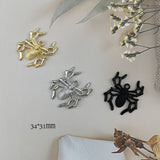 10pcs Spiders Enamel Charms Halloween Pendants for DIY Jewelry