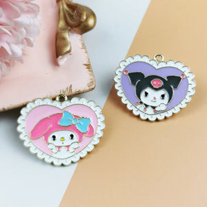 10pcs Cartoon Animal Charms DIY Jewelry Making Earring Keychain Pendant