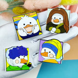 10pcs Funny Duck Acrylic Charms for DIY Jewelry Keychains