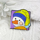 10pcs Funny Duck Acrylic Charms for DIY Jewelry Keychains