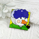 10pcs Funny Duck Acrylic Charms for DIY Jewelry Keychains
