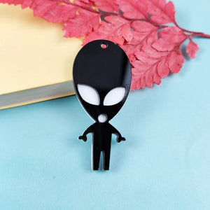 10pcs Aliens Acrylic Charms For Jewelry Making DIY Pendants