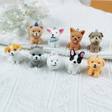 10pcs Dog Resin Charms Pendant for Jewelry Making DIY Earring Keychain