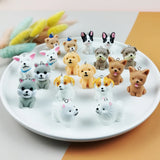 10pcs Dog Resin Charms Pendant for Jewelry Making DIY Earring Keychain