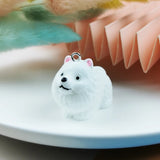 10pcs Dog Resin Charms Pendant for Jewelry Making DIY Earring Keychain