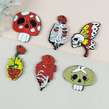 10pcs Acrylic Heart Growth Rose Hand Charms for DIY Jewelry Making Craft