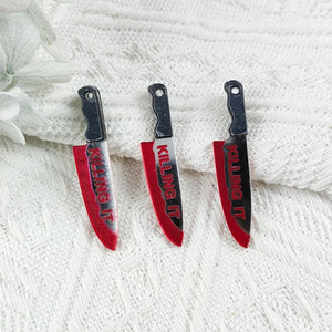 10pcs Blood Acrylic Charms for Earrings DIY Pendant
