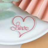 10pcs Couple Love Acrylic Charms Heart Pendants DIY Jewelry Making