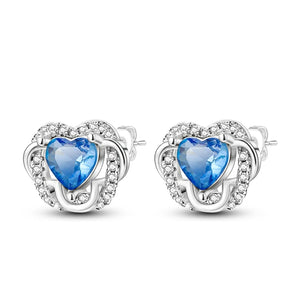 925 Silver Animal Mouse Cat Claw Stud Earrings Women Jewelry