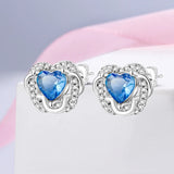 925 Silver Animal Mouse Cat Claw Stud Earrings Women Jewelry