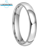 2mm Tungsten Wedding Ring Women's Domed Bands Polished Comfort Fit