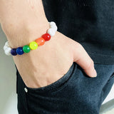 Charm Friendship Bracelet Bangle Elastic Rope Beads Jewelry
