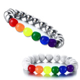 Charm Friendship Bracelet Bangle Elastic Rope Beads Jewelry